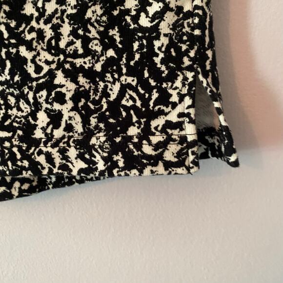 NWT Pistola Women's size Small Black White Marbled Terrycloth Sweat Shorts - Picture 5 of 9